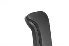 STEMA Forgó ergonomikus irodai szék RIVERTON F/L, nylon talp, állítható karfa, szinkron mechanizmus, állítható ülés (elöl-hátsó), fekete