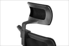 STEMA Forgó ergonomikus irodai szék RIVERTON F/H, alumínium talp, állítható karfa, szinkron mechanizmus, állítható ülés (elöl-hátul), fekete