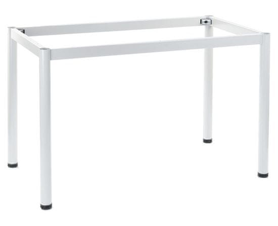 STEMA Fém keret asztalhoz vagy íróasztalhoz NY-A057/O. Kerek láb. Magassága 72,5 cm. Mérete 156x66 cm. Fehér.