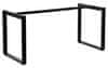 STEMA Állítható asztalkeret NY-131A - állítható hossza 120-180 cm tartományban, láb profillal 60x30 mm, mélység 80 cm, magasság 72,5 cm, fekete.