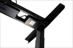 STEMA Elektromos asztalkeret UT04-2T. Elektromos magasságállítás. 2 szegmenses lábak. Fekete.