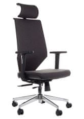 STEMA Forgó ergonomikus irodai szék ZN-805-C, alumínium talp, szinkron mechanizmus, állítható ülés (elöl - hátul) és háttámlája (fel - le), szürke