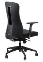 STEMA Ergonomikus forgatható irodai szék KENTON, nylon talp, szinkron mechanizmus, állítható ülés (elöl-hátsó), nagy sűrűségű habszivacs, fekete