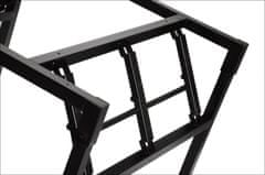 STEMA Összecsukható fém asztalkeret NY-A024. Egyszerű össze- és kihajtás. Méretei 76x76x72,5cm. Fekete.