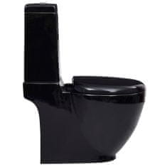 shumee fekete kerámia WC hátsó vízelvezetéssel