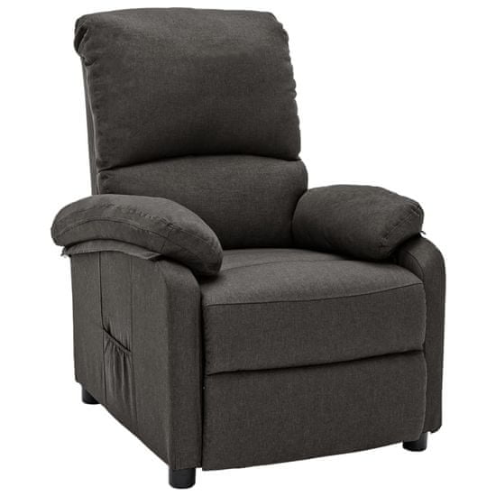 Vidaxl sötétszürke szövet dönthető szék 324070