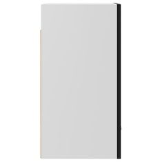 Greatstore 2 db magasfényű fekete forgácslap függő szekrény 50x31x60 cm