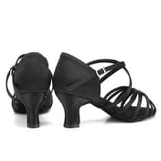 Burtan Dance Shoes Latino tánccipő Havana, fekete 5 cm, 40