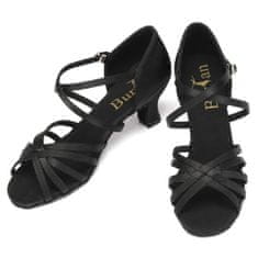 Burtan Dance Shoes Latino tánccipő Havana, fekete 5 cm, 37