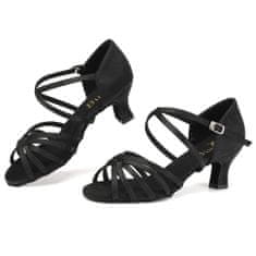 Burtan Dance Shoes Latino tánccipő Havana, fekete 5 cm, 38