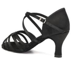 Burtan Dance Shoes Latino tánccipő Havana, fekete 7 cm, 35