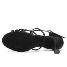 Burtan Dance Shoes Latino tánccipő Havana, fekete 7 cm, 35