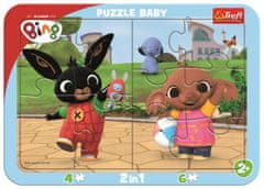 Trefl Baba puzzle Bing játszik 2 az 1-ben, 10 darab