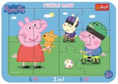 Trefl Baba puzzle Happy Pig Peppa 2 1-ben, 10 darab
