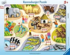 Ravensburger Rejtvény Első számok 5-ig az állatkertben 17 darab
