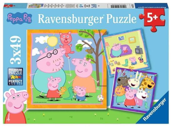Ravensburger Puzzle Peppa Pig 3x49 darab