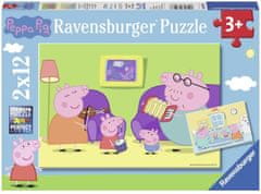 Ravensburger Puzzle Peppa Pig: Otthon 2x12 db