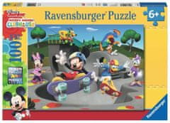 Ravensburger Mickey & Minnie puzzle: Skate parkban XXL 100 db