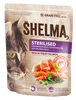 SHELMA Gabonamentes granulátum STERILE friss lazaccal felnőtt macskák számára, 1,4 kg