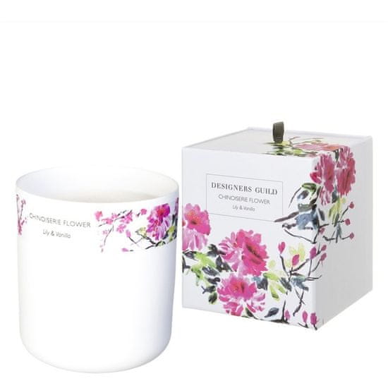 Designers Guild Illatos gyertya CHINOISERIE FLOWER liliom és vanília illatával. DESIGNERS GUILD