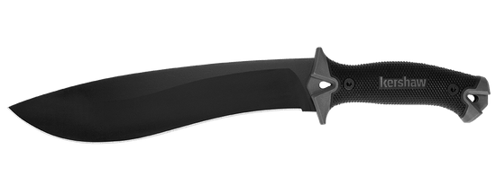 Kershaw 1077 CAMP 10 machete 25,4 cm, fekete-szürke, gumi, műanyag tok