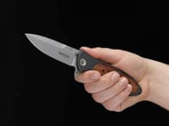 Böker Manufaktur 110130 Turbinás taktikai kés 9,7 cm, alumínium, Palisander fa