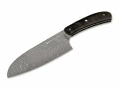 Böker Manufaktur 131477DAM Santoku damaszk kés, 17 cm, fekete színű