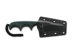 CRKT CR-2386 MINIMALIST TANTO GREEN BLACK kis nyakú kés 5,4 cm, zöld-fekete, Micarta