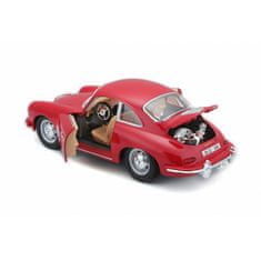 BBurago 1:24 Porsche 356B Coupe (1961) piros