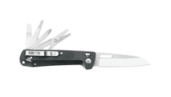 LEATHERMAN LTG832666 INGYENES K4 multifunkcionális kés 8,4 cm, 9 funkciós, fekete
