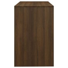 Greatstore barna tölgyszínű forgácslap íróasztal 101 x 50 x 76,5 cm