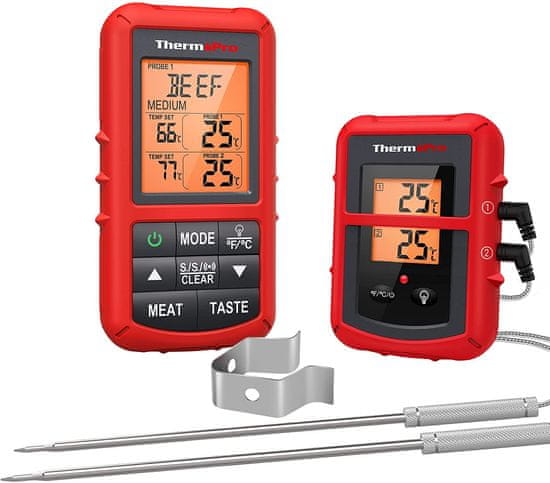 ThermoPro TP-20C digitális konyhai hőmérő / füstölőház hőmérő
