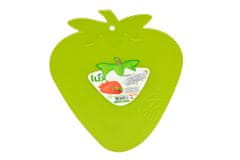 PARFORINTER Műanyag gyümölcsszeletelő deszka eper, zöld (20x16,5cm)