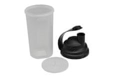 PARFORINTER Műanyag shaker, 700 ml, 23,5 x 10 cm, fekete kupak, TVAR