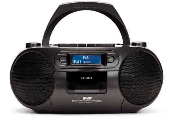 hordozható  AIWA rádió bluetooth kazettás magnó és cd lemezek kijelző aux bemeneti beépített hangszórók