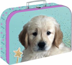 Karton P+P Laminált bőrönd, 34 cm, Kutya