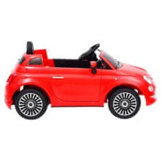 shumee Fiat 500 piros gyermek elektromos autó 