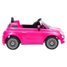 Greatstore Fiat 500 rózsaszín gyermek elektromos autó