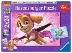 Ravensburger Puzzle Paw Patrol: Skye és Everest 2x24 darab