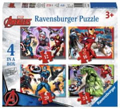 Ravensburger Puzzle Avengers: A Föld leghatalmasabb hősei 4 az 1-ben (12,16,20,24 darab)