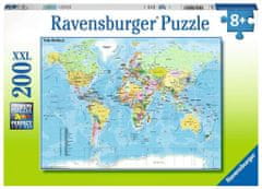Ravensburger Rejtvény Világtérkép XXL 200 db