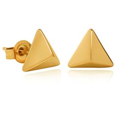Troli Aranyozott háromszög alakú acél fülbevaló VAAXF063G