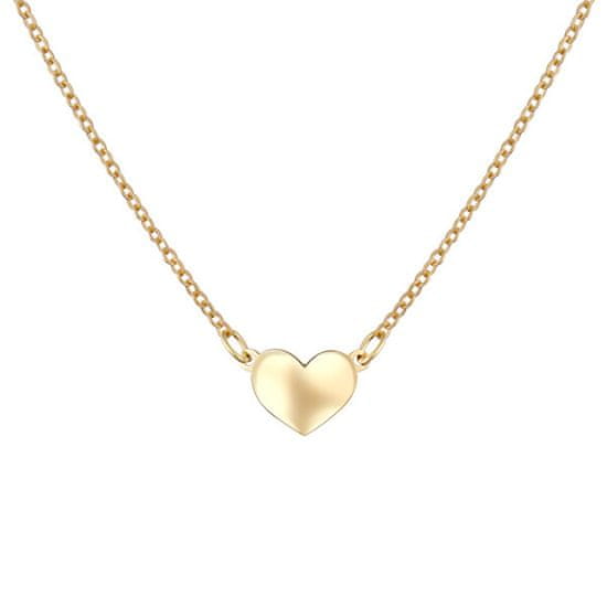 Praqia Romantikus arany nyaklánc szívvel N704