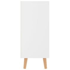 shumee magasfényű fehér forgácslap tálalószekrény 90 x 30 x 72 cm