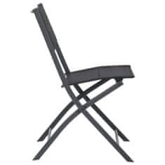 shumee 2 db acél és textilén összecsukható kültéri szék