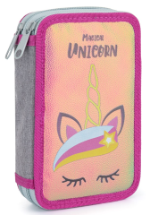 Karton P+P 2szintes üres tolltartó, Unicorn iconic