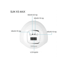 Sun SUN X5 Max UV/LED Műkörmös Lámpa