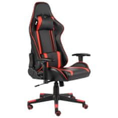 Greatstore piros PVC forgó gamer szék