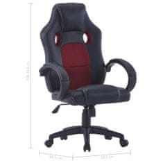 Greatstore bordó műbőr gamer-szék