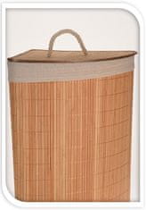 EXCELLENT Bambusz sarok szennyestartó kosár 35 x 35 x 60 cm KO-HX9100550